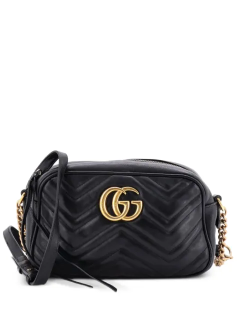 Gucci Pre-Owned GG Marmont Shoulder Bag Matelasse Leather Small crossbody bag Black HP8PGNKBE1D67B1M