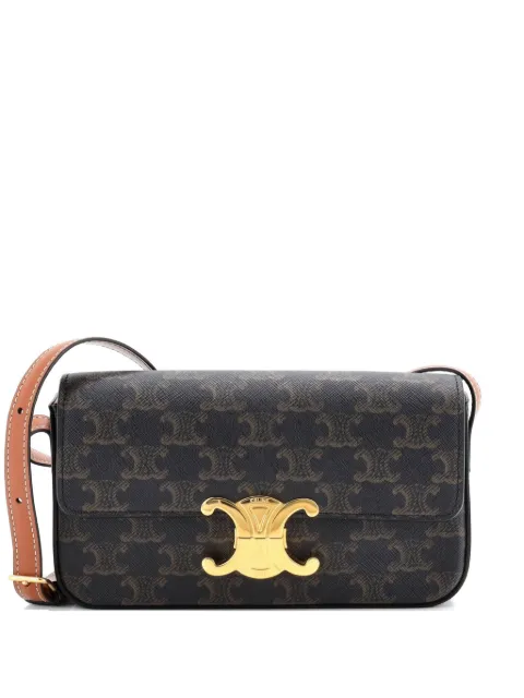 Celine Pre-Owned Triomphe East-West Triomphe Coated Canvas shoulder bag Brown 3OP15TO2UE1T392S