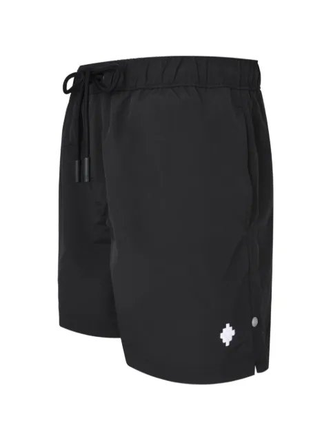 COUNTY OF MILAN logo-embroidered drawstring shorts Black COMAS260607
