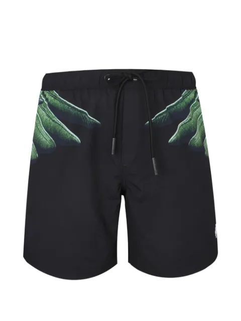 COUNTY OF MILAN wings-print shorts Black COMAS260659
