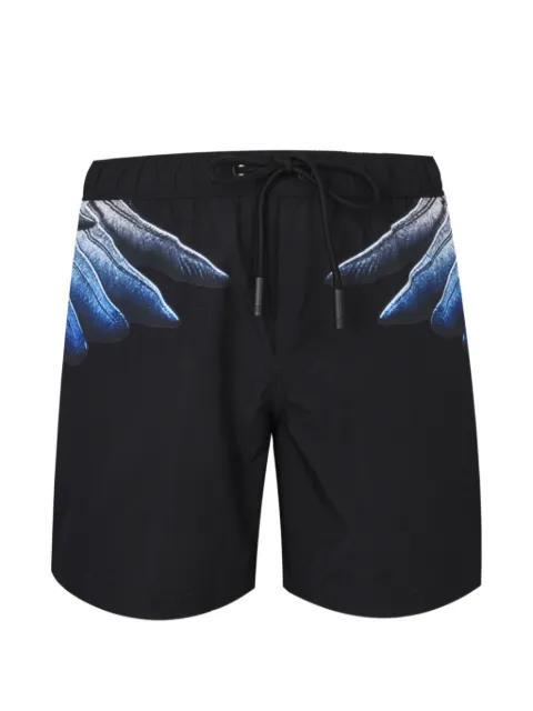 COUNTY OF MILAN wings-print shorts Black COMAS260660