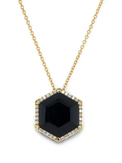 Lisa Nik black onyx and diamond necklace Gold BXHXCHYD20