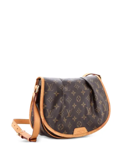 Louis Vuitton Pre-Owned Menilmontant Handbag Monogram Canvas PM shoulder bag Brown U4LB0I1BLACH7OO6