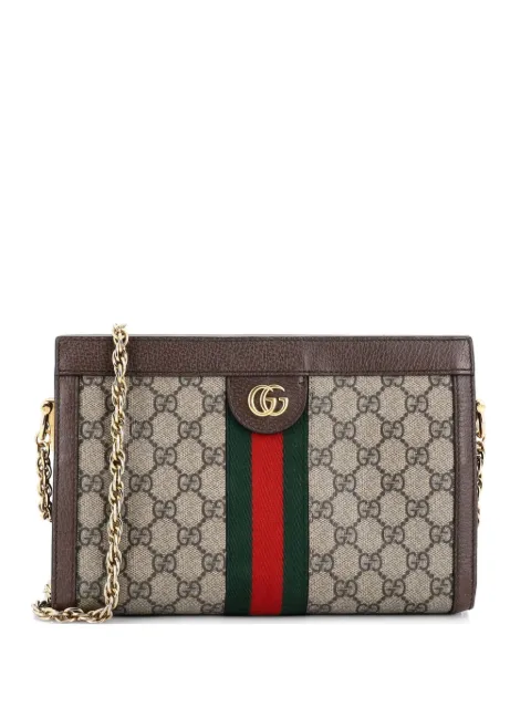 Gucci Pre-Owned Ophidia Chain Shoulder Bag GG Coated Canvas Small crossbody bag Brown TTBWPMV4PAJPDWQT