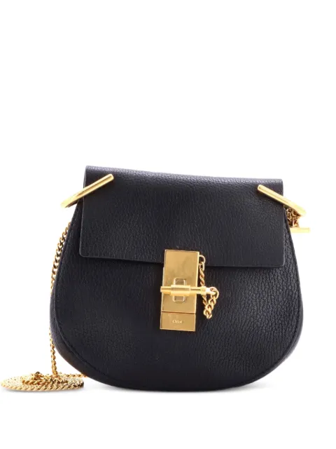 Chloé Pre-Owned Drew Leather Mini crossbody bag Black Q6291HW3IM8MGQ1M