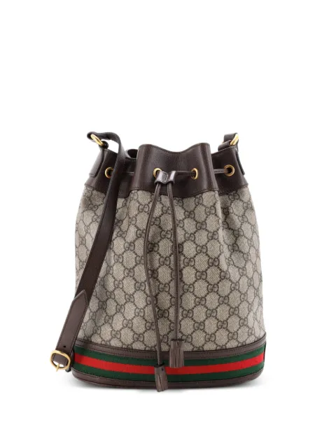 Gucci Pre-Owned Ophidia GG Coated Canvas Medium bucket bag Brown PYWLZWQCKXC25Q4P