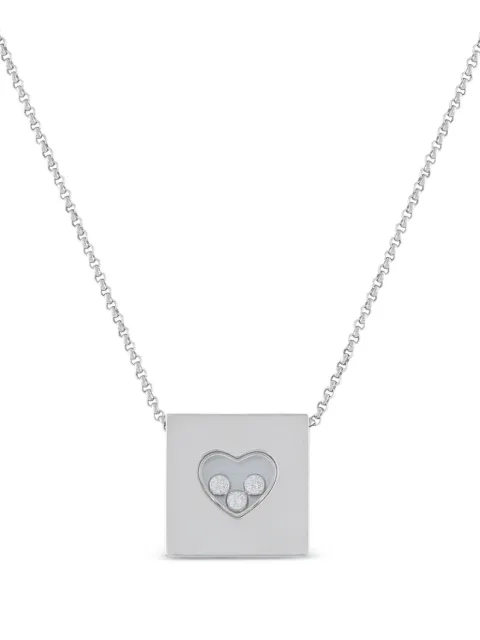 Chopard Pre-Owned Happy Diamonds heart necklace Silver CH35050526