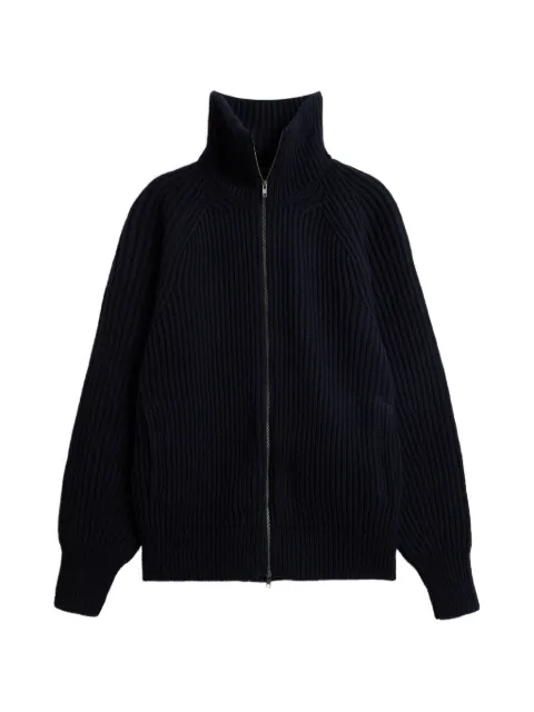 Soeur Jasper ribbed-knit jacket Blue BLS1549