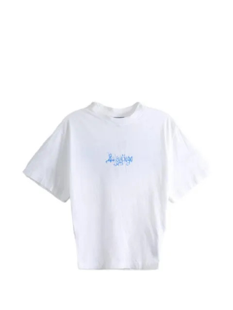 Balenciaga logo-print T-shirt White A0016UTUVQ4