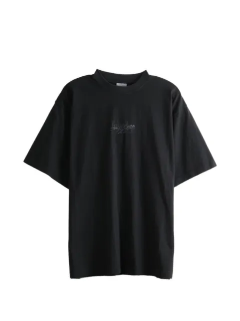 Balenciaga logo-print T-shirt Black 764235TUVT2