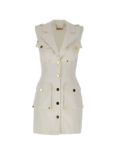 Elisabetta Franchi sleeveless pocket-detail mini dress White AB92861E3