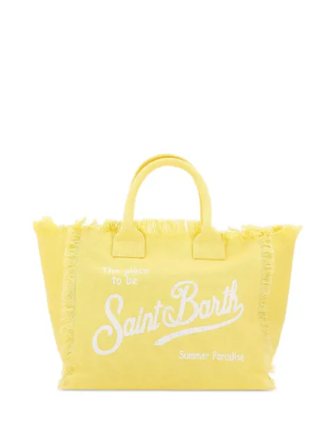MC2 Saint Barth logo-print tote bag Yellow VANI00100766L