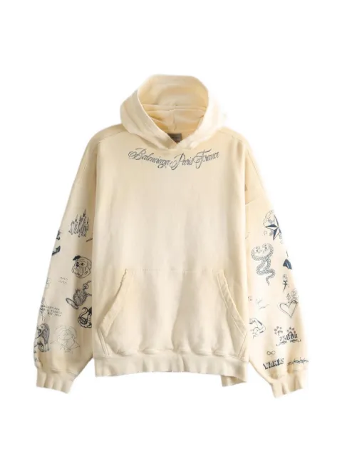 Balenciaga cotton hoodie Neutrals A0016STUVT6