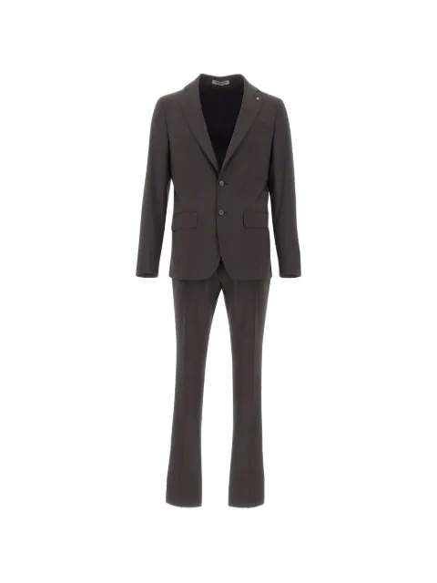 Corneliani single-breasted peak-lapel suit Brown 277Z65276856303