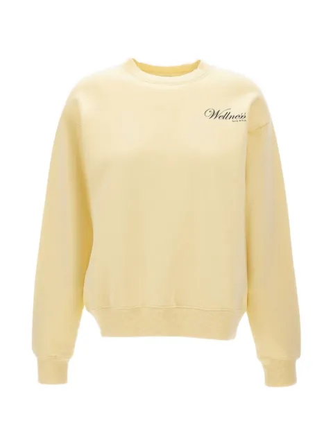 Sporty & Rich Avenue graphic-print sweatshirt Yellow ST09876083YE02