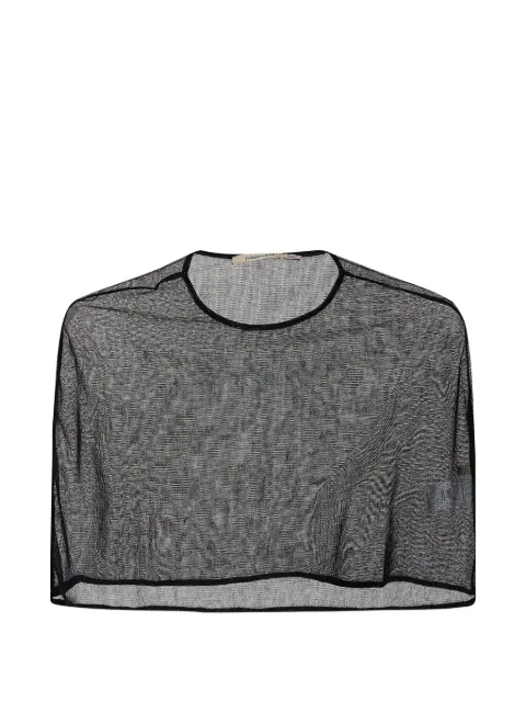 Paloma Wool Boldo mesh cropped jersey Black WD6201