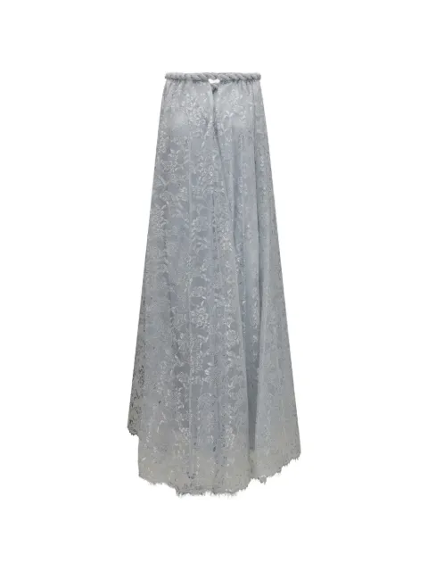 ZIMMERMANN Carousel Metallic Twist lace maxi dress Silver 8999DS263