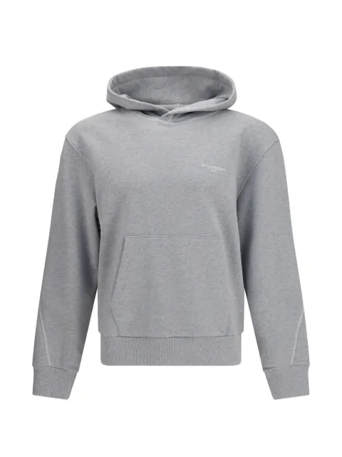 Givenchy embroidered-logo hoodie Grey BMJ0PW3YTA