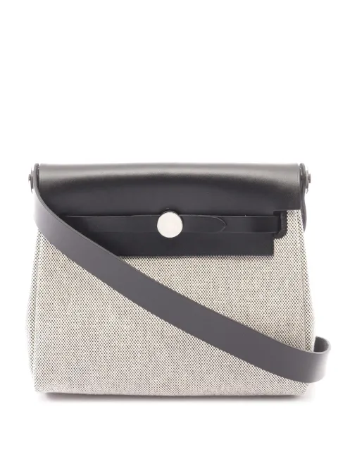 Hermès Pre-Owned 2025 Military Toile and Vache Hunter Herbag Zip 20 crossbody bag Grey 8V35URDTWW95EVEN