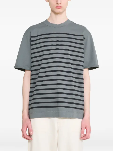 Margaret Howell Overdye stripe T-shirt Grey MHSP0516S26KHZ