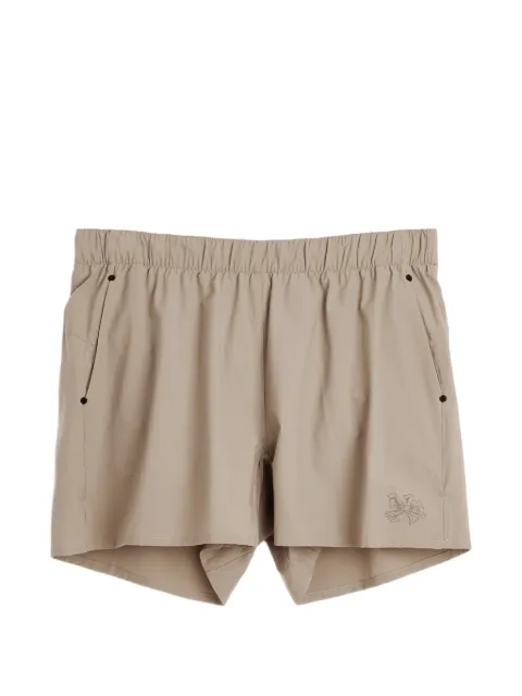 Portal Marka Liner logo-embroidered shorts Brown PRTSS26LSDT