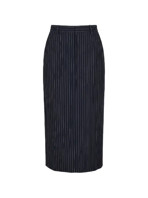 PINKO pinstripe-pattern pencil maxi skirt Blue 107600A3NY