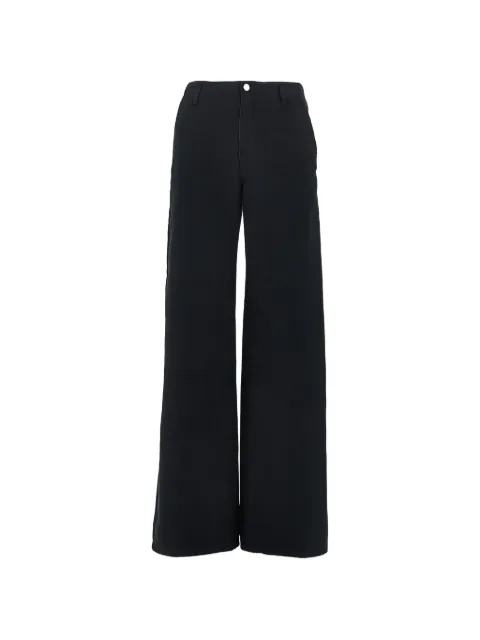 Emporio Armani J2H wide-leg cotton trousers Black EW003495AF12426