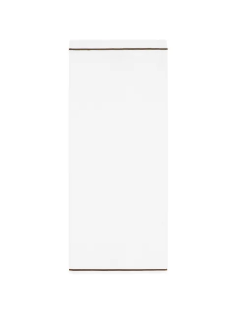 Armani Exchange ribbed-knit striped-trim mid skirt White XW002245AF10352U1003