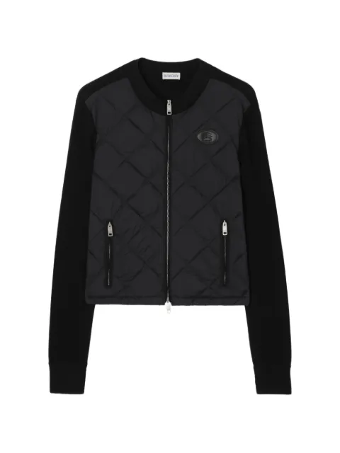 Burberry quilted nylon and wool jacket Black 8122572