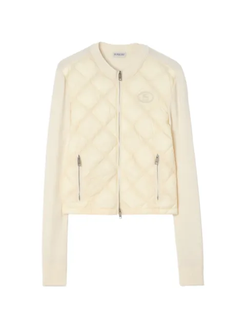 Burberry quilted nylon and wool jacket Neutrals 8127015