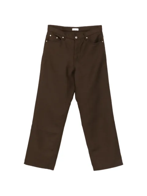 SANDRO straight-leg 5-pocket trousers Brown SHPPA02052