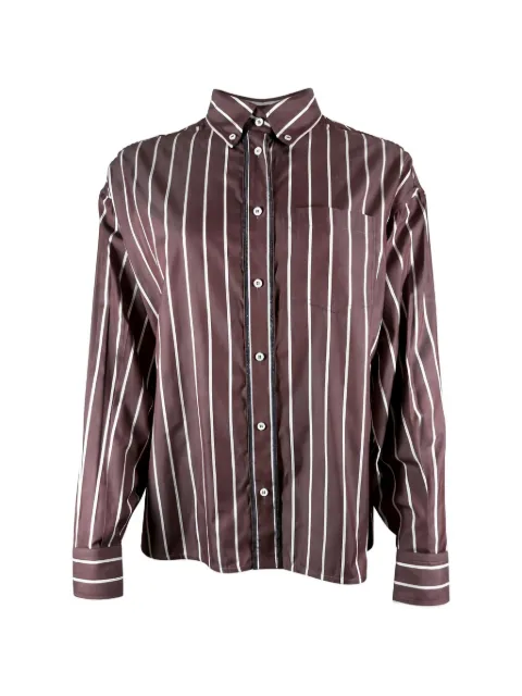 Brunello Cucinelli striped shirt Red MH752ND716C029