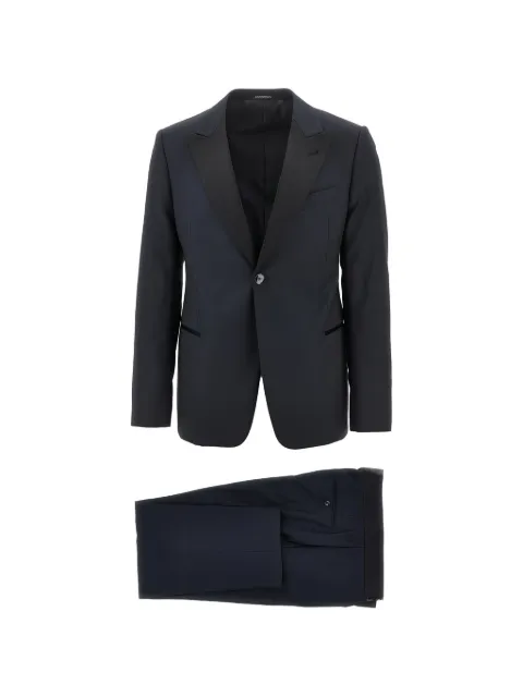Emporio Armani peak-lapel single-breasted suit Blue EM000460TE20460