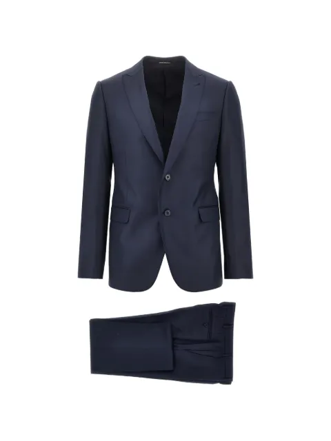 Emporio Armani single-breasted wool suit Blue EM000558TE20504OB003