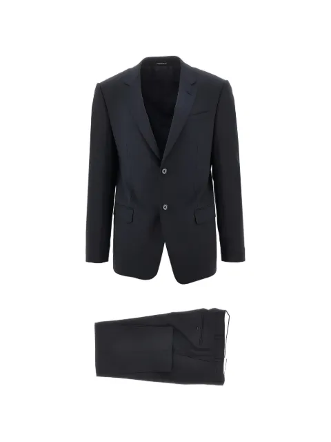 Emporio Armani single-breasted notched-lapel suit Black EM001973TE19183UB109