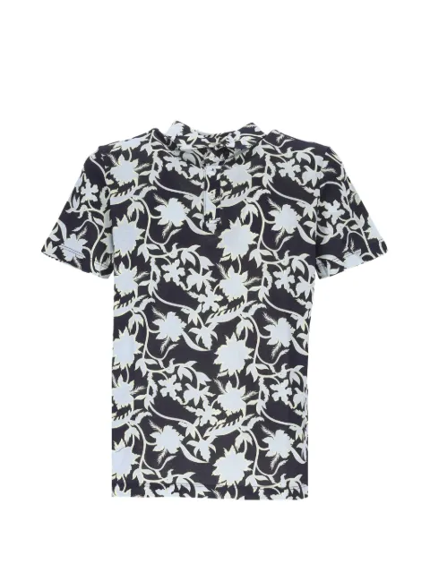 Altea floral-print cotton polo shirt Blue 26551651