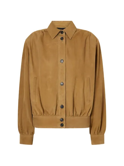 Saint Laurent suede shirt jacket Neutrals 821430YC2NZ