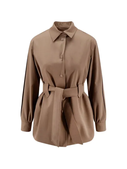 Max Mara belted wool jacket Brown 2611041211600