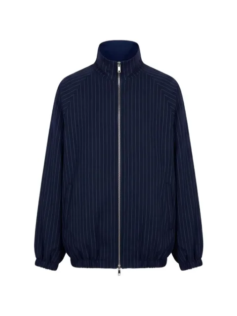 The Frankie Shop Baxter pinstriped track jacket Blue JAFS22014855