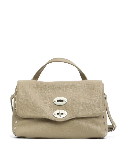 Zanellato Postina Daily S grained leather tote bag Brown 068010S0040000
