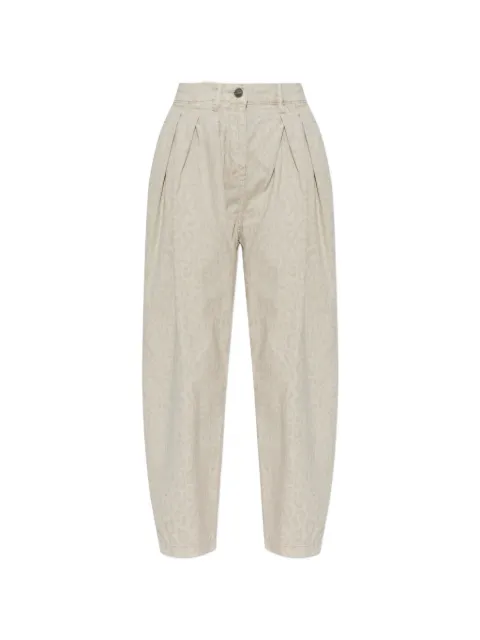 AllSaints Becca leopard-print trousers Neutrals W089EC