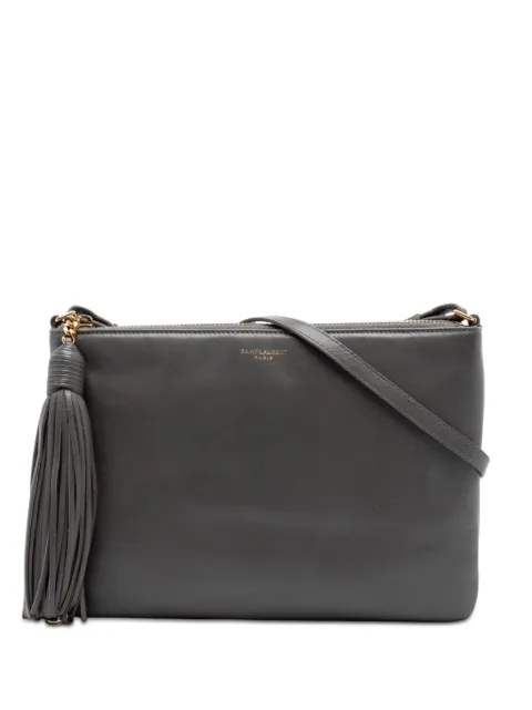 Saint Laurent Pre-Owned 2016 Leather Teen Monogram crossbody bag Grey R7D0L76PR0SUFCBQ