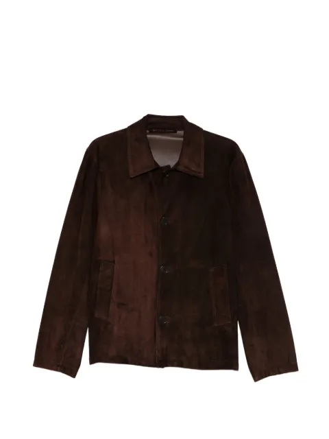 Salvatore Santoro suede button-up jacket Brown 50692U