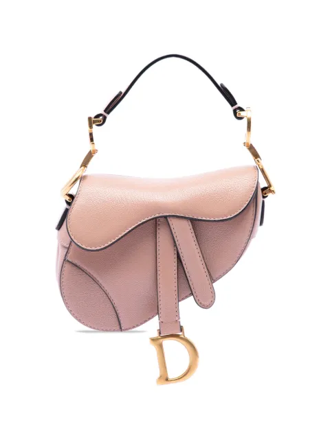 Christian Dior Pre-Owned 2021 Micro Goatskin Saddle Bag satchel Brown JTI0MBHPXE356MWG