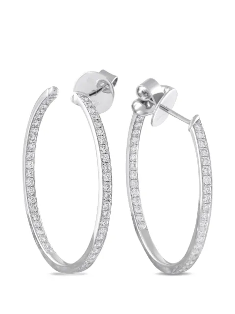 Memoire diamond hoop earrings Silver MS14050426