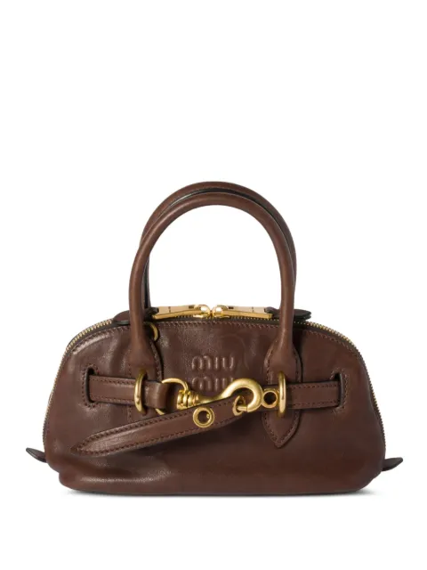 Miu Miu Aventure mini nappa leather bag Brown 5BP0902BBL