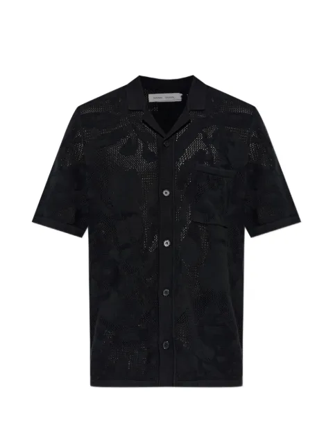 SAMSOE SAMSOE Saconald open-knit shirt Black M26200142