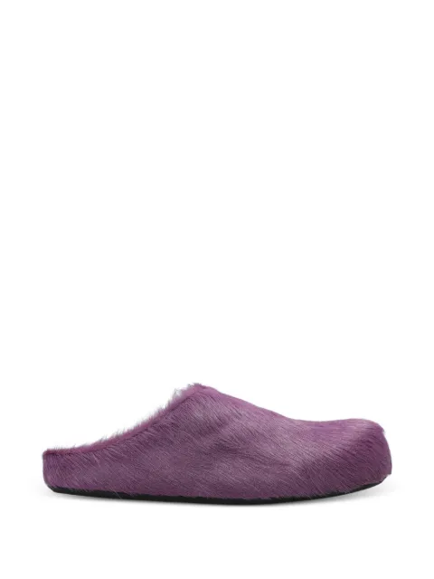 Marni brushed-effect mules Purple SBMS004601P412200C04