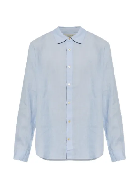 AllSaints Loom long-sleeved shirt Blue M172SC
