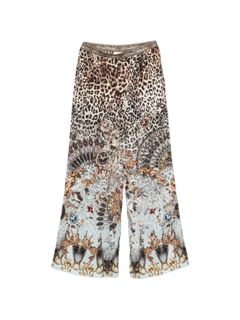 Camilla crystal-embellished palazzo pants Neutrals 00041313
